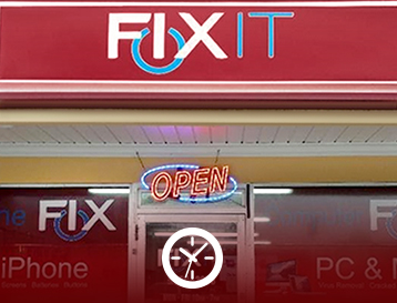 Fixit hours and storefront